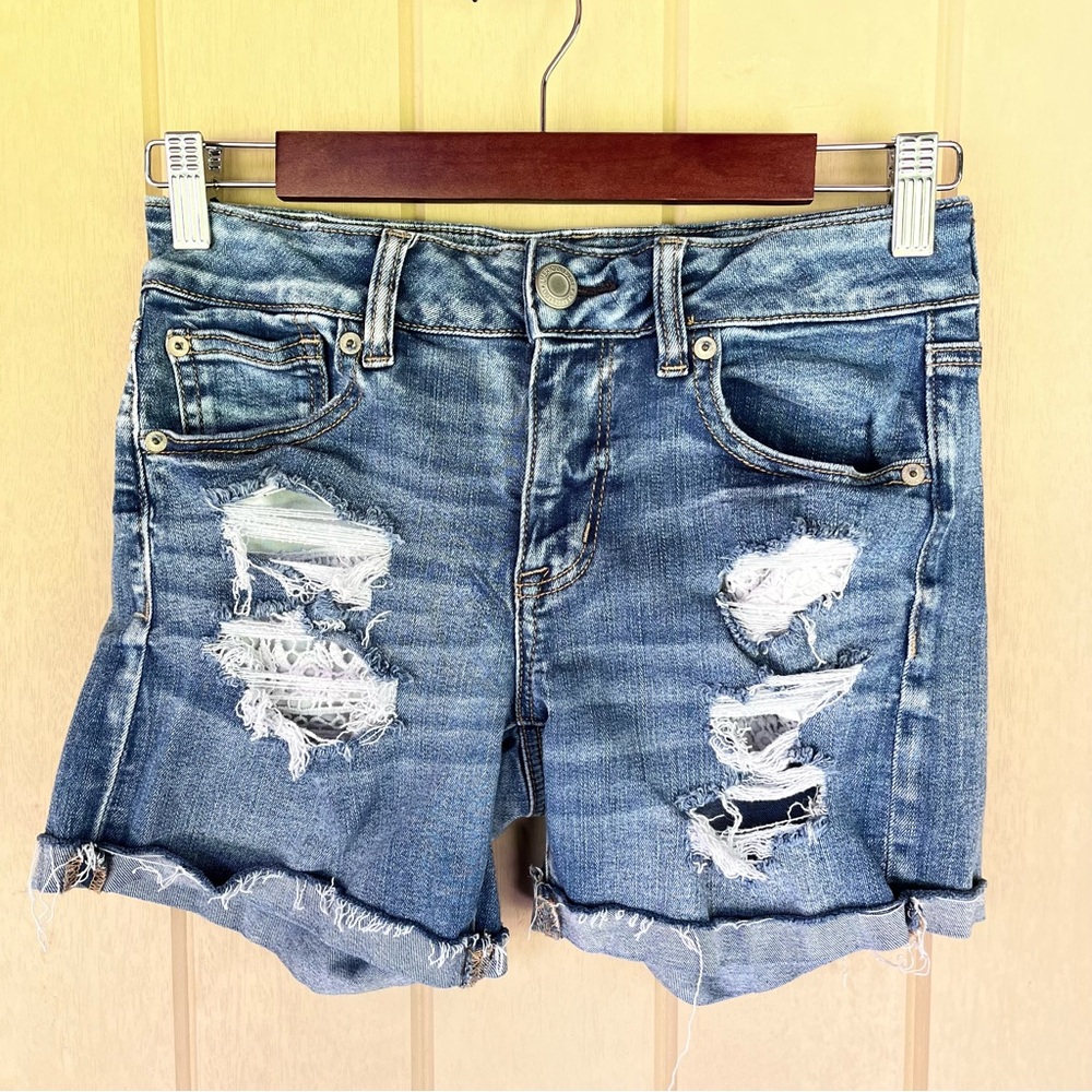 American Eagle Outfitters Next Level Stretch Denim Shorts